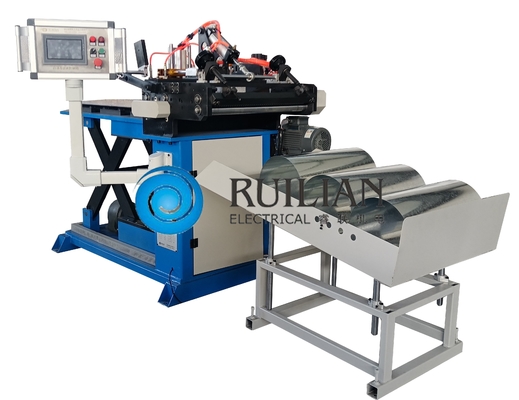 Máquina para redondear automática 2KVA del tubo de aire de la prensa de batir del conducto de la gama 100m m del círculo