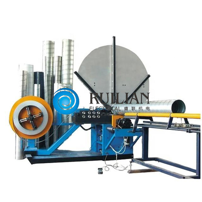 Conducto con poco carbono del espiral del tubo de aire del acero de hoja que hace máquina 650 RPM/minuto