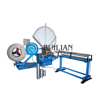 conducto inoxidable del espiral de la hoja de acero de 0.6m m que forma la máquina 1.5T