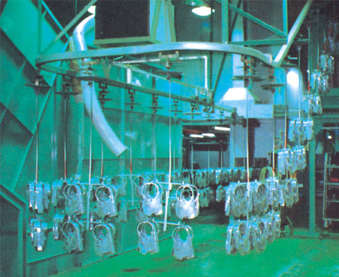 120KW a pistola la línea de capa de aluminio de las piezas de los equipos de la pintura 15m/Min